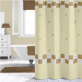 Douchegordijn Sealskin Guadeloupe Beige