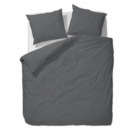 Taies d'oreiller Essenza Guy Anthracite Coton (65 x 65 cm)