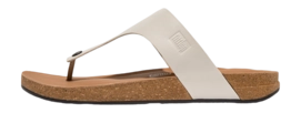 FitFlop Men iQushion Leather Toe-Post Sandals Clay Grey