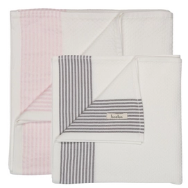 Multidoek Koeka Avola Baby Pink Soft Grey Hydrofiel (2-delig)