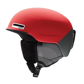 Skihelm Smith Maze Mips Matte Fire Split Red