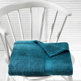 Telo bagno De Witte Lietaer Helene 100 x 150 cm, 100% Cotone cardato, Verde lago