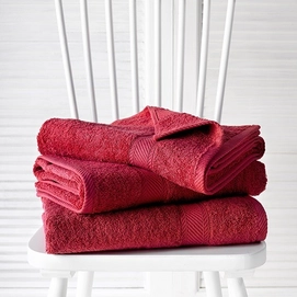 Duschhandtuch De Witte Lietaer Helene Jester Red (3er Set) (70 x 140 cm)