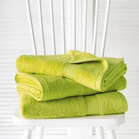Duschtücher De Witte Lietaer Helene Lime-punch (3er Set) (70 x 140 cm)