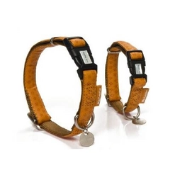 Hondenhalsband Beeztees Mac Leather Bruin