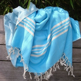 Serviette Hammam ZusenZomer Storm XL Turquoise