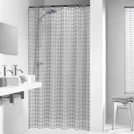 Shower Curtain Sealskin Hammam Silver