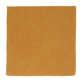 Handdoek ASA Selection Kitchen Textiles Cotton Cloth Knitted Safran Yellow (Set van 2) - 30 x 30 cm