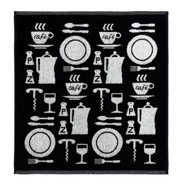 Keukendoeken DDDDD Peper en Zout Zwart (Set van 6)