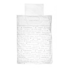 Parure de Lit Jollein Handle With Love Blanc Coton