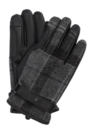 Handschoen Barbour Men Newbrough Tartan Gloves Black Grey