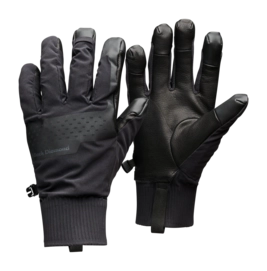 Handschoen Black Diamond Unisex Alpine Softshell Gloves Black PrimaLoft Gold Cross Core