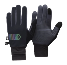 Handschoen Black Diamond Unisex Distance Series Black/Carbon Hybrid Light Gloves Softshell