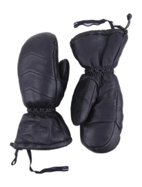 Handschoen KJUS Unisex Leather Mitten Black Regular Fit