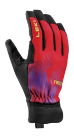 Handschoen Leki Unisex Neotrail Storm Red/Violet/Neon Yellow