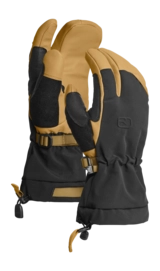 Handschoen Ortovox Herren Merino Freeride 3 Finger Glove Wild Cumin / Black Sympatex