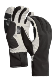 Handschoen Ortovox Herren Tour Glove Black Raven / White Merino Fleece Grid