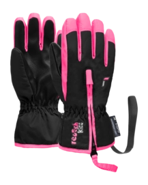 Handschoen Reusch Kids Ben Black / Knockout Pink R-LOFT