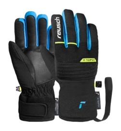 Handschoen Reusch Kids Benji R-TEX XT Junior Black / Brilliant Blue / Safety Yellow