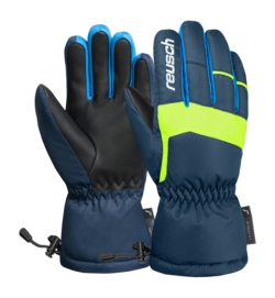 Handschoen Reusch Kids Charlie R-TEX XT Junior Black / Dress Blue / Safety Yellow