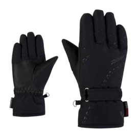 Handschoen Ziener Girls Lamonia Z PR Black Junior Girls PrimaLoft Gold
