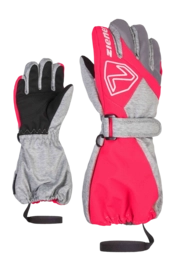 Handschoen Ziener Kids Lauro Z AS Mini Light Mélange Neon Pink ZIENER AQUASHIELD