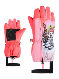 Handschoen Ziener Kids Leo Z Mini Neon Pink Ziener Glove Technology