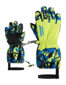 Handschoen Ziener Kids Levio Z AS Mini Camo Persian Blue AQUASHIELD