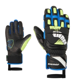 Handschoen Ziener Kids Lonos Z AS PR Persian Blue Junior PrimaLoft Gold