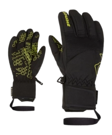 Handschoen Ziener Kids Lotar Z GTX PR Black Junior PrimaLoft Gold