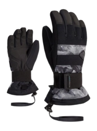 Handschoen Ziener Kids Manu Z AS Junior Grey Mountain Print ZIENER AQUASHIELD