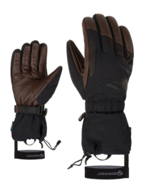 Handschoen Ziener Men Gaiku Z AS AW Black Dark Brown AQUASHIELD