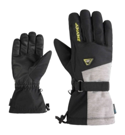 Handschoen Ziener Men Gentiano Z AS Black Electric Grass AQUASHIELD