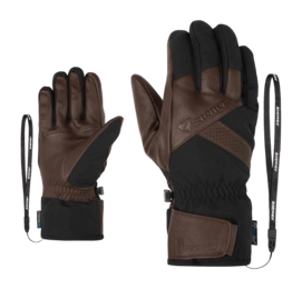 Handschoen Ziener Men Getter Z AS AW Dark Brown AQUASHIELD