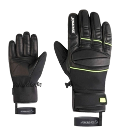 Handschoen Ziener Men Gomin Z AS Black Lime AQUASHIELD