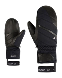Handschoen Ziener Women Kamya Z Ws PR Mitten Black PrimaLoft Gold
