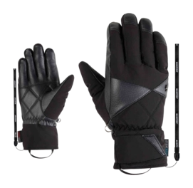 Handschoen Ziener Women Koana Z AS PR Black PrimaLoft Gold