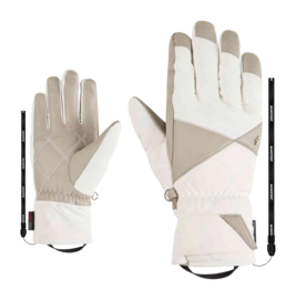 Handschoen Ziener Women Koana Z AS PR White PrimaLoft Gold