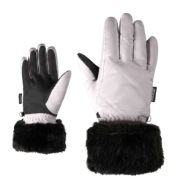 Handschoen Ziener Women Kwinz Z Metallic Silver Slanke pasvorm