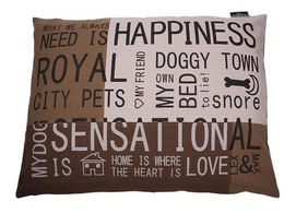 Hondenkussen Lex&Max Bench Happiness Taupe