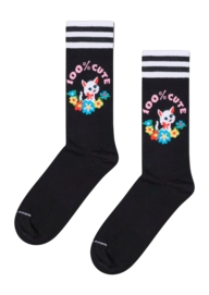 Happy Socks Unisex 100% Cute Sneaker Black