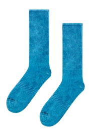 Happy Socks Unisex Acid Wash Sneaker Blue