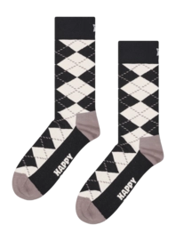 Happy Socks Unisex Argyle Black