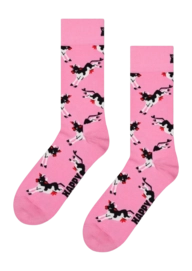 Happy Socks Unisex Cow Pink
