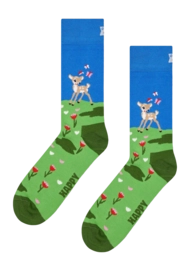 Happy Socks Unisex Deer Green