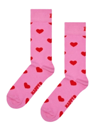 Happy Socks Unisex Heart Pink