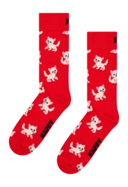 Happy Socks Unisex Kitten Red