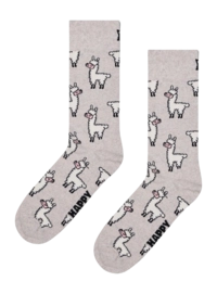 Happy Socks Unisex Llama Grey