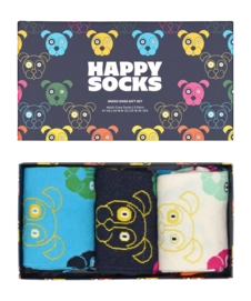 Happy Socks Unisex Mixed Dogs Gift Set Navy 3-Pack