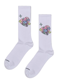 Happy Socks Unisex Peace Sneaker White